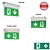 4MLUX Eagle 3 in 1 zilvergrijs 2,5W, nood/continu of schakelbaar of alleen nood, 40/21 lumen, IP20, incl. 1 pictoplaat naar keuze