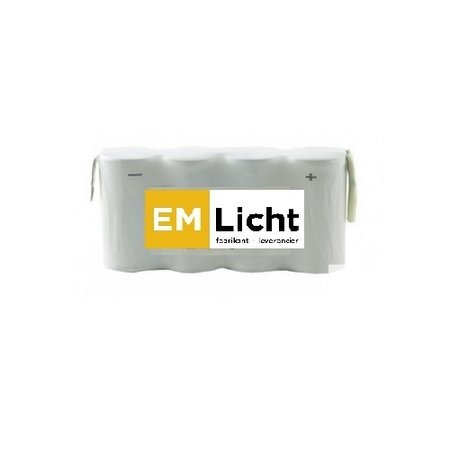 4MLUX Batterij 4,8V-1,3Ah, side by side, AA cel, NiMH, afmetingen: L 52 x H 50, met faston (Bijpassende dradenset of dradenset met connector dienen los erbij besteld te worden)