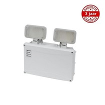 Opruiming! OWL Twin Spot LED 5W, alleen nood, 440 lumen, met Autotest, IP65