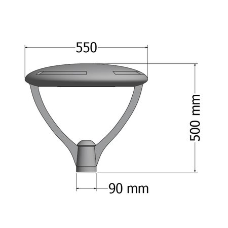 EM-Eulux Scudo-TES LED 30W, 4980 lumen in 3000, 4000 of 2200K(Amber), 5000K en Groen op aanvraag