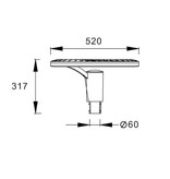 4MLUX Aureool Base-line LED 24W, 2050 lumen in 3000 of 4000K