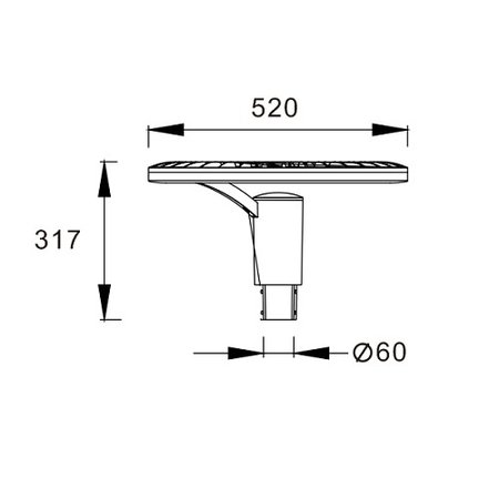 4MLUX Aureool Base-line LED 29W, 2490 lumen in 3000 of 4000K