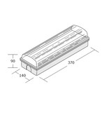 4MLUX Titan Pro LED serie 5,2W, portiek/galerijverlichting, met lichtsensor, 3000 of 4000K, 660 lumen met lichtgrijs poly-carbonaat onderhuis en opalen of heldere poly-carbonaat lichtkap