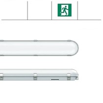 Congo Pro LED 1x1200mm, 24W, met nood, 2650-2900 lumen, 3000-6000K CCT met instelbare LED kleur, met RVS clipsen