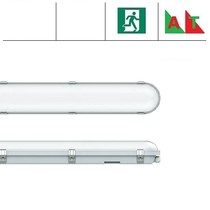 Congo Pro LED 1x1200mm, 24W, met nood (Autotest), 2650-2900 lumen, 3000-6000K CCT met instelbare LED kleur, met RVS clipsen