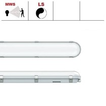 Congo Pro LED 2x1500mm, 62W, met bewegingssensor, 6850-7400 lumen, 3000-6000K CCT met instelbare LED kleur, met RVS clipsen