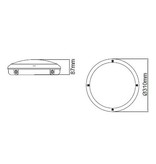 EM - Kosnic Blanca-I Pro LED, 9/12/18W Multi-wattage, 3000/4000K/5000K Multi-LED kleur, 830-1890 lumen met bewegingssensor(on/off of on/dim (corridor))/lichtsensor en nood
