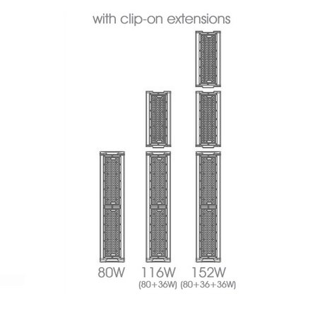 EM-Kosnic Culumus 80W, met bewegingssensor (ook corridorfunctie), 5000K, 12800 lumen, 90° LED Low Bay