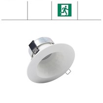 Faceta 8W CCT, met nood, 3000/4000/5000K LED downlighter, 350-400 lumen