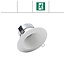 EM-Kosnic Faceta 8W CCT, met nood, 3000/4000/5000K LED downlighter, 350-400 lumen