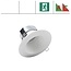 EM-Kosnic Faceta 10W CCT, met nood (Autotest), 3000/4000/5000K LED downlighter, 550-600 lumen