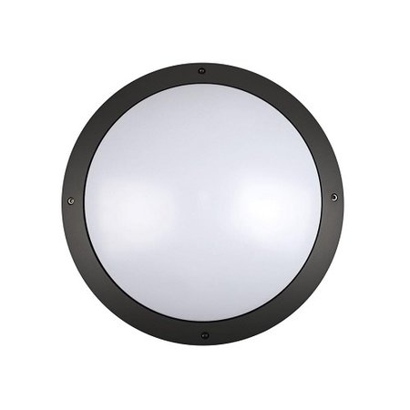 EM-Kosnic Etna LED DD 9/12/18W Multi-wattage, 3000/4000K/5000K Multi-LED kleur, 1080-2200 lumen, zwarte aluminium behuizing en opalen poly-carbonaat lichtkap