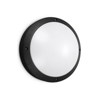 Etna LED DD 9/12/18W Multi-wattage, 3000/4000K/5000K Multi-LED kleur, 1080-2200 lumen, zwarte aluminium behuizing en opalen poly-carbonaat lichtkap