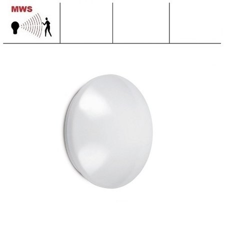EM - Kosnic Pico-M,  IP44 met LED PLQ 9/12/18W Multi-wattage en 3000/4000/5000K Multi-kleur instelbare LED lichtbron met bewegingssensor on/off of on/DIM(corridor functie)