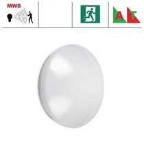 Pico-G,  IP44 met LED PLQ 9/12/18 W Multi-wattage en 3000/4000/5000K Multi-kleur instelbare LED lichtbron met bewegingssensor on/off of on/DIM(corridor functie), incl. nood met Autotest