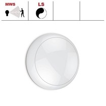 Blanca LED DD IP65 met witte rand, met LED PLQ 12W 2700 of 4000K LED lichtbron, met bewegingssensor on/off of on/DIM(corridor-functie), keuze maken bij bestelling