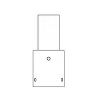 Verzinkte stalen verloop stuk 76-60mm