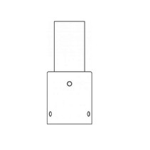 Verzinkte stalen verloop stuk 76-60mm