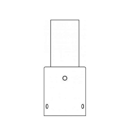 4MLUX Verzinkte stalen verloop stuk 76-60mm