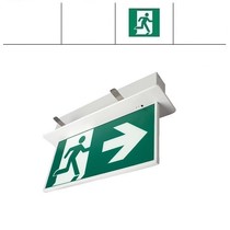 Blade-I Pro, inbouw noodverlichting-vluchtwegverlichting, nood/continu of schakelbaar of alleen nood, IP20, wit incl. pictogram naar keuze