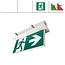 EM - Fox Lux Blade-I Pro AT, inbouw noodverlichting-vluchtwegverlichting, nood/continu of schakelbaar of alleen nood (Autotest), IP20, wit incl. pictogram naar keuze