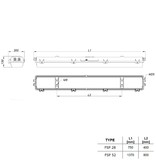 4MLUX FSP 28 LED serie, zone 1, 2, 21 en 22 EX explosieveilige verlichting (ATEX), 28W, 3820 lumen, IP66