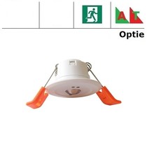 Mini Pro ER wit, 1,5W, alleen nood, inbouw noodverlichtig, vluchtroute, ER 140 lumen, 145°x75°, IP20 (Autotest uitvoering is optie middels REM10))