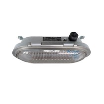 Bulkhead LED serie, zone 1, 2, 21 en 22 EX explosieveilige verlichting (ATEX) 17W, 2450 lumen, IP66  (ook met groen en rood glas verkrijgbaar), 110-240 VAC/DC, 48-90VAC/DC of 24 VDC