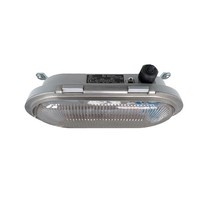 Bulkhead LED serie, zone 1, 2, 21 en 22 EX explosieveilige verlichting (ATEX) 17W, 1573 lumen, IP66  (ook met groen en rood glas verkrijgbaar), 110-240 VAC/DC, 48-90VAC/DC of 24 VDC