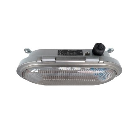 4MLUX Bulkhead LED serie, zone 1, 2, 21 en 22 EX explosieveilige verlichting (ATEX) 17W, 2450 lumen, IP66  (ook met groen en rood glas verkrijgbaar), 110-240 VAC/DC, 48-90VAC/DC of 24 VDC