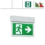 4MLUX Espen serie, type II, LED 2,5W, zelftest, nood/continu of schakelbaar of alleen nood, 32 lumen, IP20, incl. picto folieset