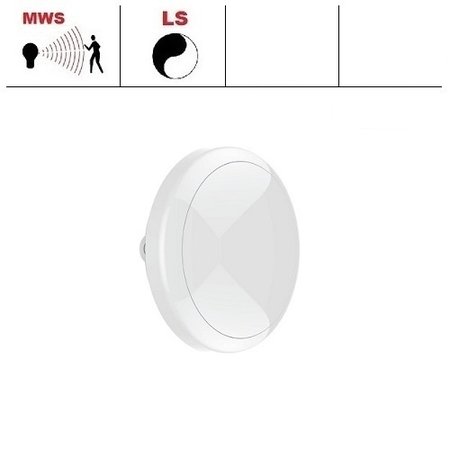 EM-Kosnic Ossa-I Pro LED wit, 12/15/22W Multi-wattage, 3000/4000K/5000K Multi-LED kleur, 1100-2100 lumen met bewegingssensor(on/off of on/dim (corridor))/lichtsensor