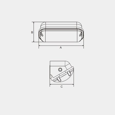 4MLUX GKK LED 15W, 1500 lumen, beveiligingsarmatuur, 3000/4000K, zwart/opaal