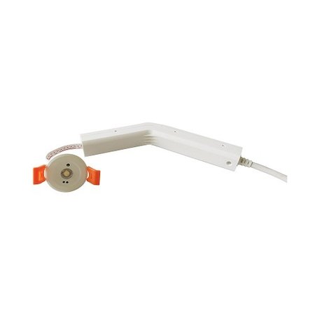 EM - Fox Lux Mini Pro ER wit, 1,5W, alleen nood, (met Ø 95 ring), inbouw noodverlichtig, vluchtroute, ER 140 lumen, 145°x75°, IP20 (Autotest uitvoering is optie middels REM10), (t.v.v. o.a. Hertek HDN200, Famostar Celo en Van Lien/Abb Evago)