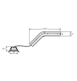 EM - Fox Lux Mini Pro ER wit, 1,5W, alleen nood, (met Ø 95 ring), inbouw noodverlichtig, vluchtroute, ER 140 lumen, 145°x75°, IP20 (Autotest uitvoering is optie middels REM10), (t.v.v. o.a. Hertek HDN200, Famostar Celo en Van Lien/Abb Evago)