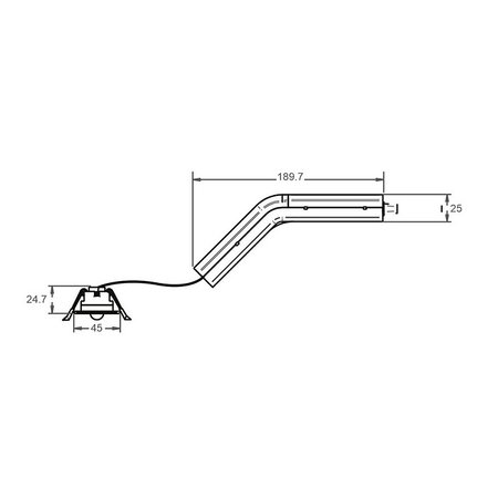 EM - Fox Lux Mini Pro ER wit, 1,5W, alleen nood, (met Ø 95 ring), inbouw noodverlichtig, vluchtroute, ER 140 lumen, 145°x75°, IP20 (Autotest uitvoering is optie middels REM10), (t.v.v. o.a. Hertek HDN200, Famostar Celo en Van Lien/Abb Evago)