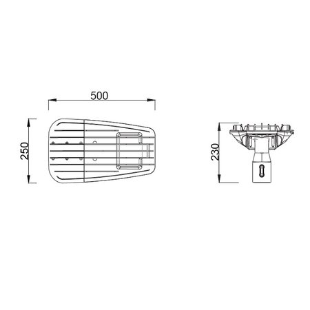 EM-Eulux Evion LED 22W, 3731 lumen in 3000, 4000 of 2200K(Amber), 5000K en Groen op aanvraag