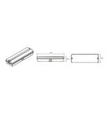 4MLUX Troy LED serie 3,3W, portiek/galerijverlichting, 3000/4000K, 350 lumen, licht-grijs onderhuis en heldere lichtkap