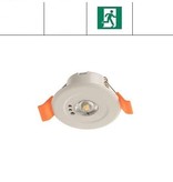 EM - Fox Lux Max Pro ER wit, 3W, alleen nood, inbouw noodverlichtig, vluchtroute, ER 270 lumen, IP20