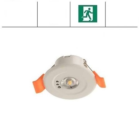 EM - Fox Lux Max Pro OA wit, 3W, alleen nood, inbouw noodverlichtig, vluchtroute, OA 270 lumen, IP20