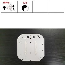 7402/N Base-line module 2,5-10,5W, laag 190/hoog 1450 lumen, met bewegingssensor on/off of on/DIM(corridor functie), 2700K