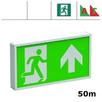 Watchman XL Pro AT (50m herkenningsafstand), noodverlichting-vluchtwegverlichting, nood/continu of schakelbaar of alleen nood (Autotest), IP20, wit incl. pictogram naar keuze