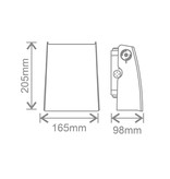 EM-Kosnic Kabru LED gevelverlichting 25W, 3000/4000/6000K (met standaard lichtsensor optie), 2650 lumen