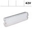 4MLUX Troy LED serie 5,5W*, 42V,  3000/4000K, 600 lumen, licht-grijs onderhuis en heldere lichtkap