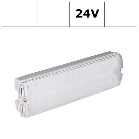 4MLUX Troy LED serie 5,5W, 24V,  3000/4000K, 600 lumen, licht-grijs onderhuis en heldere lichtkap