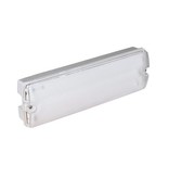 4MLUX Troy LED serie 2,2/3,9/5,9W, portiek/galerijverlichting, met nood, 3000/4000K, 245/420/610 lumen, licht-grijs onderhuis en heldere lichtkap