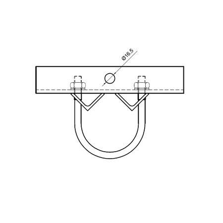 4MLUX Enkel opzetstuk, voor mast 60/76mm, t.b.v. 1 schijnwerperincl. topdop 60 of 76mm