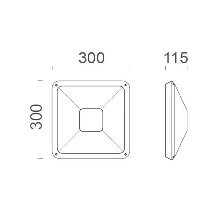 4MLUX Gio LED serie 2,8 / 4,9 / 7,4W, hal en trappenhuisverlichting, met lichtsensor, 3000 of 4000K, 310 / 520 / 760 lumen met wit of zwart poly-carbonaat onderhuis en opalen polycarbonaat lichtkap