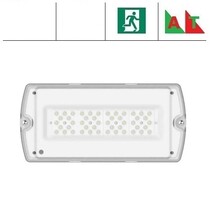 Manot Hilux 8W, noodverlichting, zelftest,  1000 lumen in nood, 500 lumen in normaal bedrijf, tbv hoge magazijnen en hallen