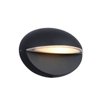 Haldon LED ovaal, 11W, 4000K, zwart